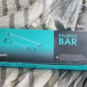Black Pilates Bar with Resistance Bands
